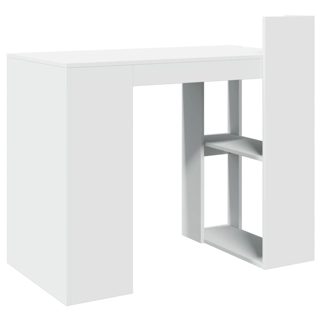 vidaXL Escritorio de oficina madera ingeniería blanco 103,5x56,5x94 cm - Image 6