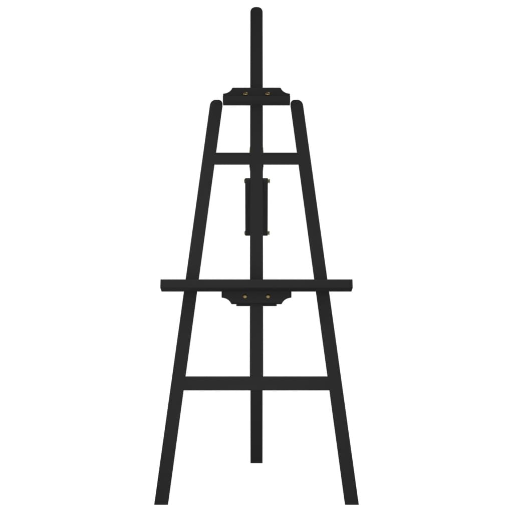 vidaXL Caballete de pintura madera maciza pino negro 53,5x95x127 cm - Image 3