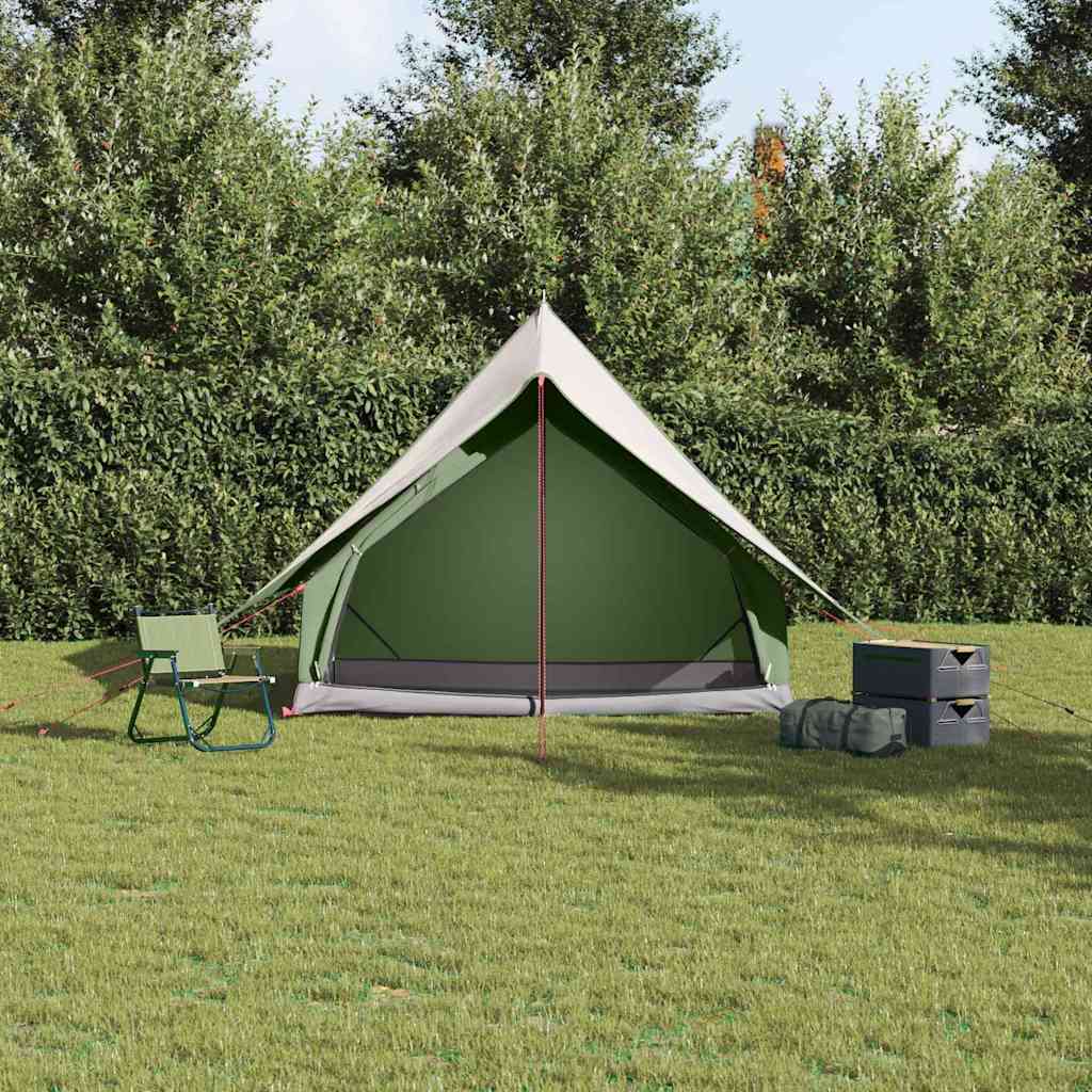 vidaXL Carpas con techo Verde 220 x 233 x 184 cm Poliéster - Image 4