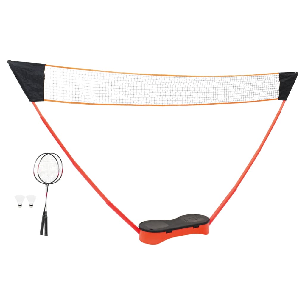 vidaXL Set de bádminton con 2 raquetas, red y estuche 292x30x152 cm