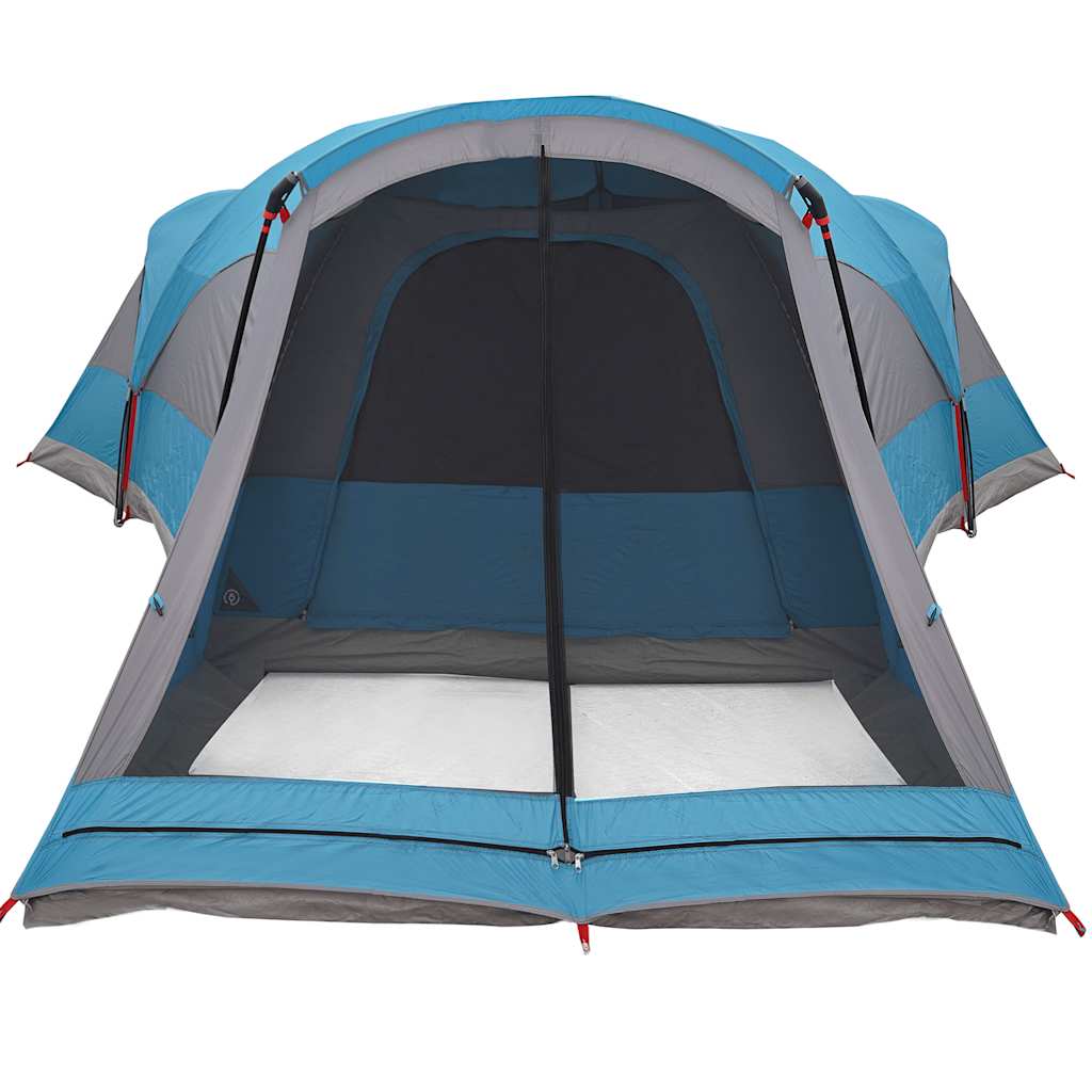 vidaXL Tienda de campaña familiar túnel 8 personas impermeable azul - Image 6