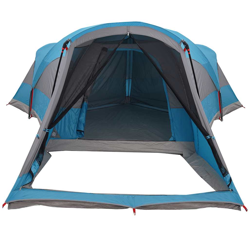 vidaXL Tienda de campaña familiar túnel 8 personas impermeable azul - Image 5