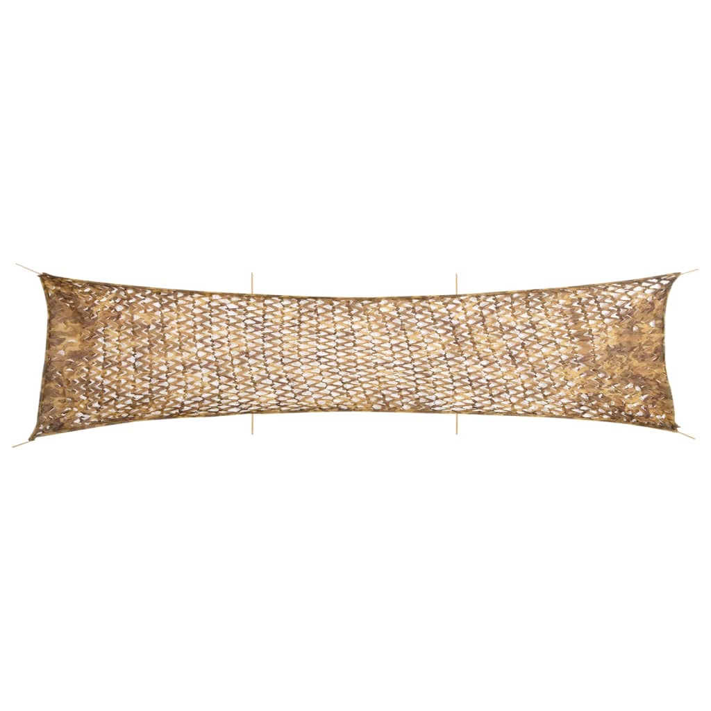 vidaXL Red de camuflaje con bolsa de almacenamiento arena 613x138 cm