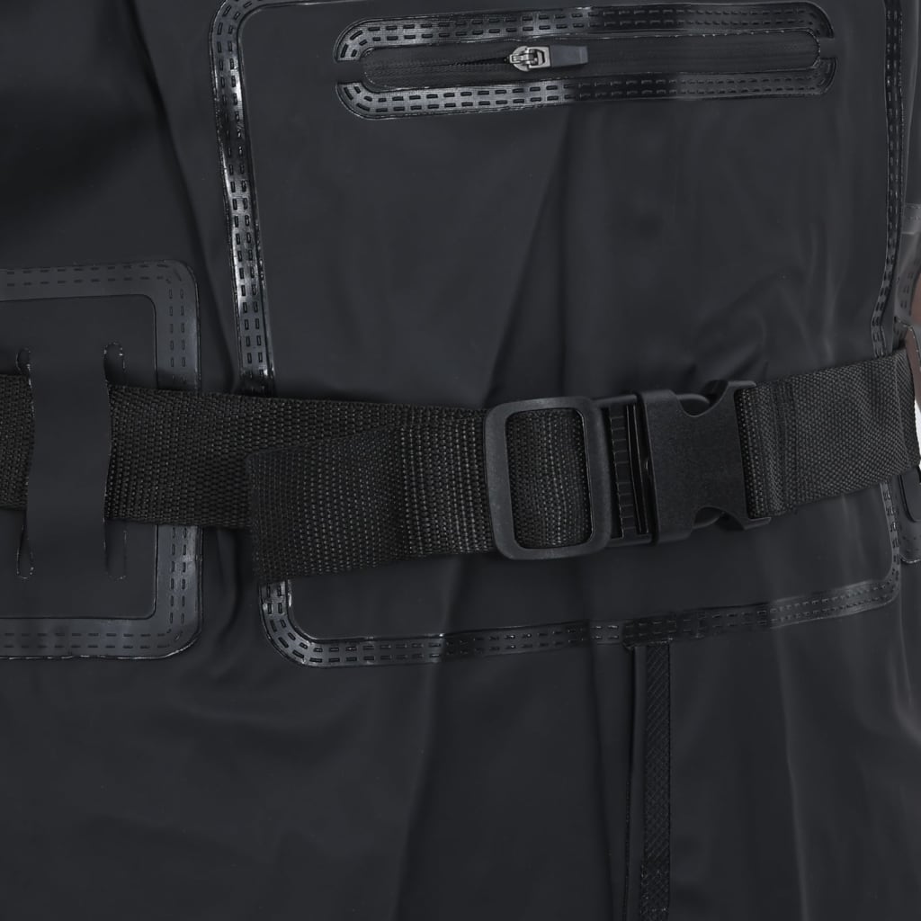 vidaXL Vadeador de pecho con botas y cinturón negro talla 40 - Image 6