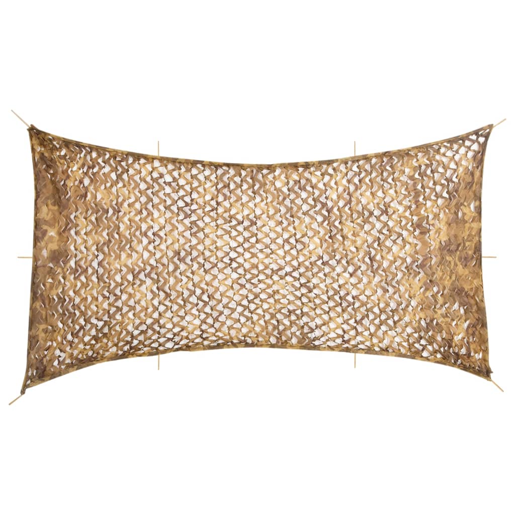 vidaXL Red de camuflaje con bolsa de almacenamiento arena 708x423 cm