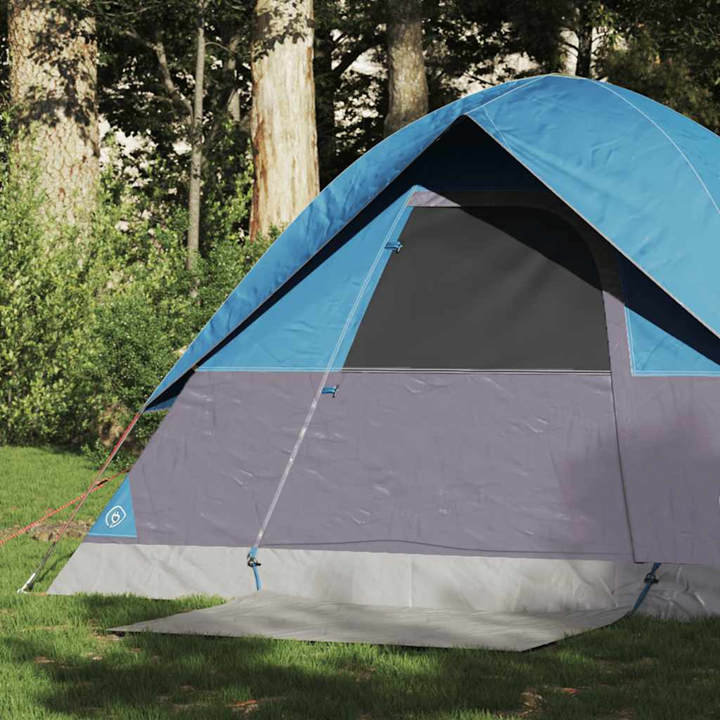 vidaXL Tienda de campaña iglú para 2 personas impermeable azul