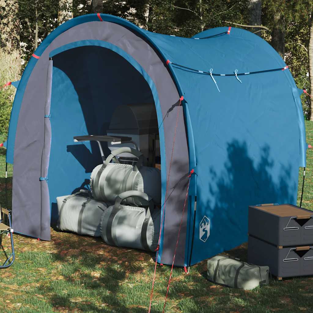 vidaXL Tienda de almacenamiento impermeable azul
