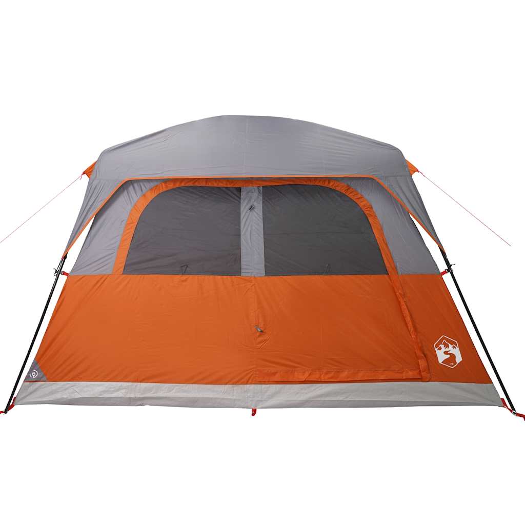 vidaXL Tienda de campaña familiar para 6 personas impermeable naranja - Image 6