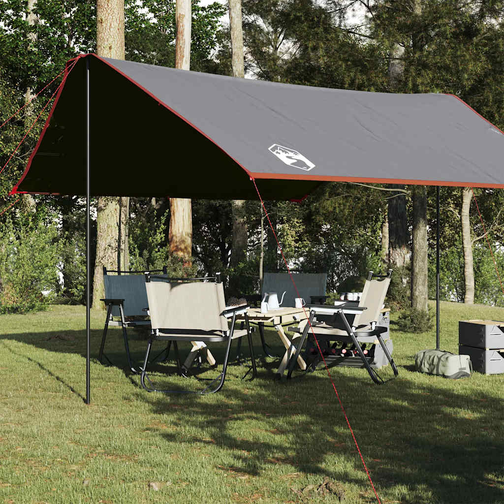 vidaXL Lona de camping impermeable naranja 430x380x210 cm
