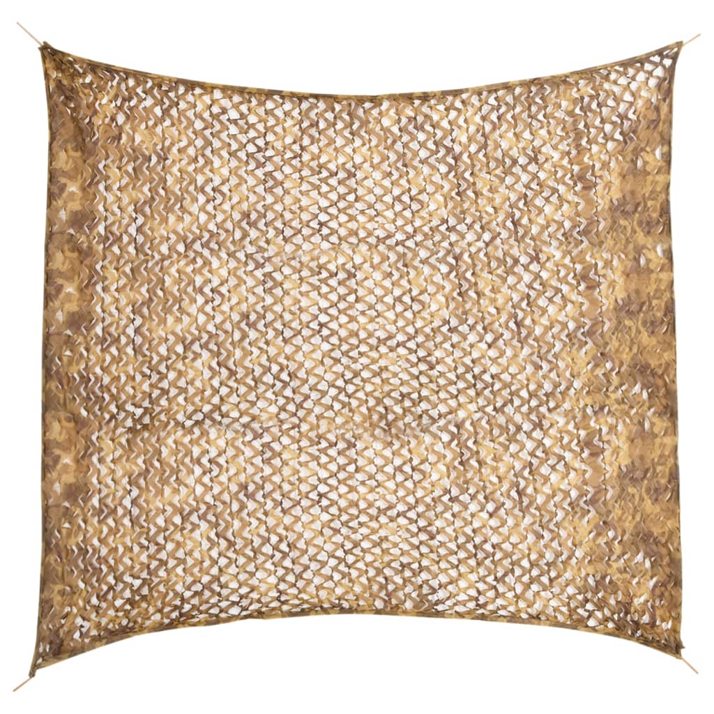 vidaXL Red de camuflaje con bolsa de almacenamiento arena 316x296 cm