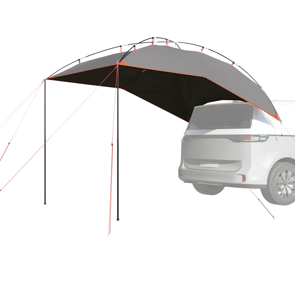 vidaXL Tienda de campaña para coche impermeable gris y naranja