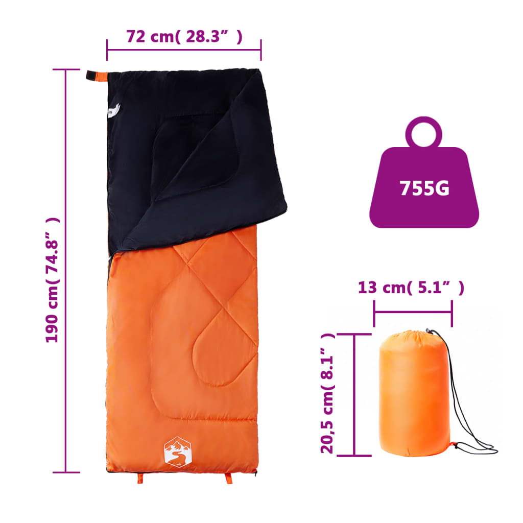 vidaXL Saco de dormir de camping para adultos 3 estaciones - Image 5