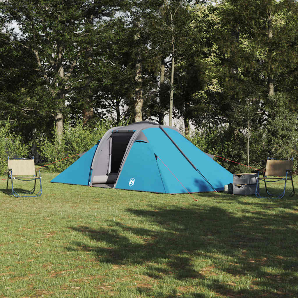 vidaXL Tienda con techo Otro Azul y Negro 510 x 240 x 156 cm
