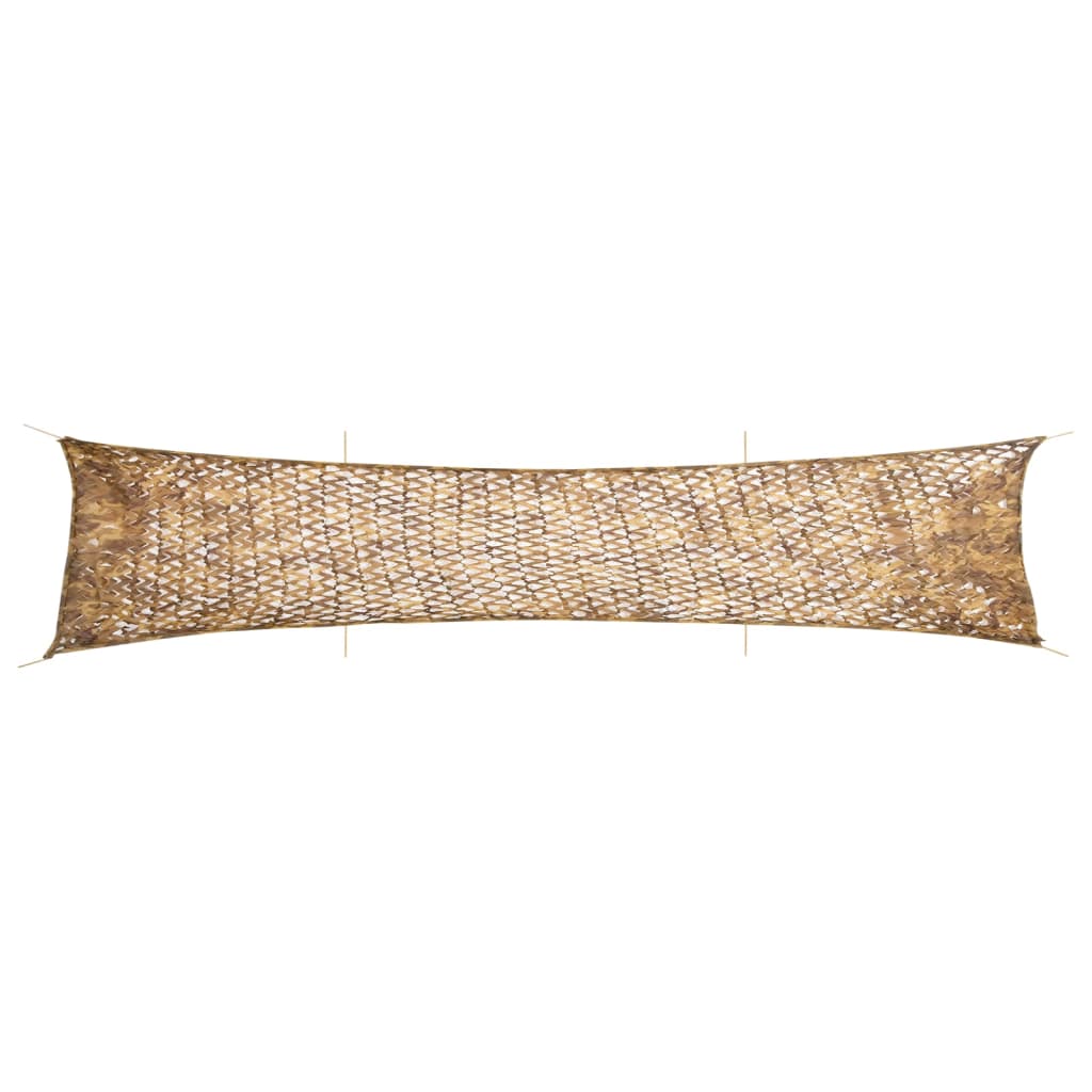 vidaXL Red de camuflaje con bolsa de almacenamiento arena 706x140 cm