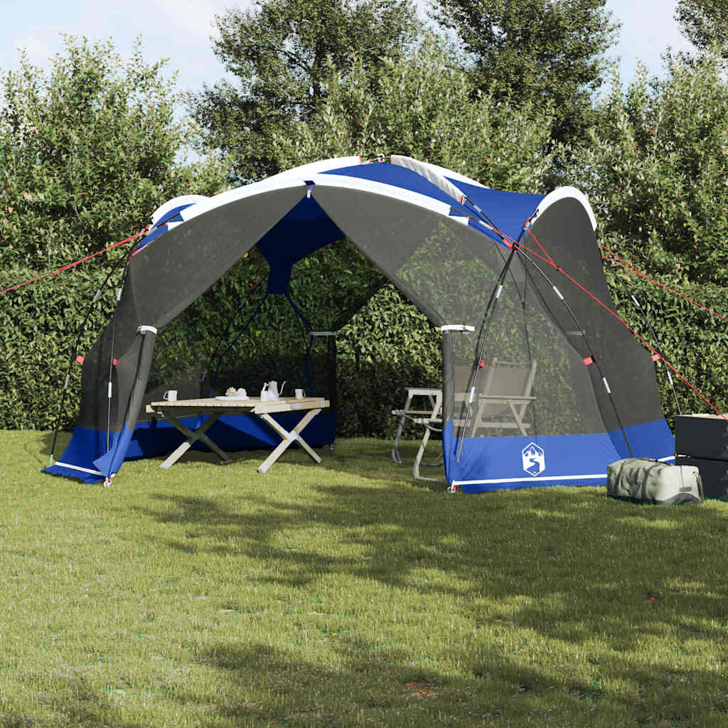 vidaXL Tiendas con techo Azul celeste 434 x 434 x 230 cm Poliéster