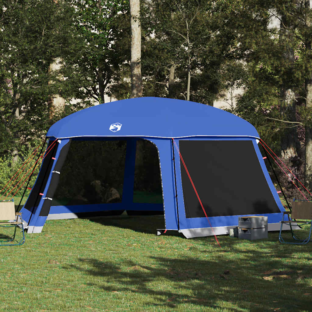 vidaXL Carpa para piscina con desmontables y paredes azul 618x532 cm