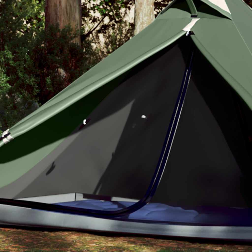 vidaXL Tienda colgante tipi para 1 persona impermeable verde - Image 3