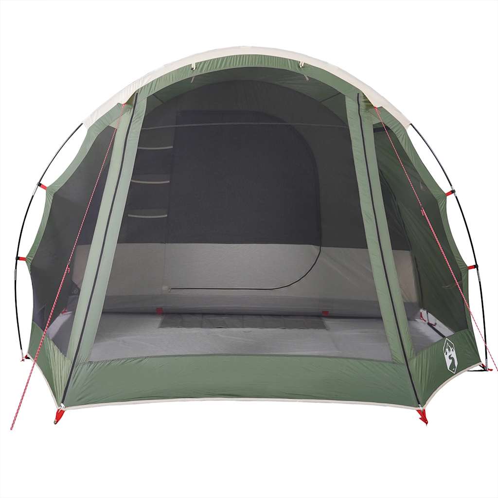 vidaXL Tienda de campaña familiar túnel 8 personas impermeable verde - Image 6