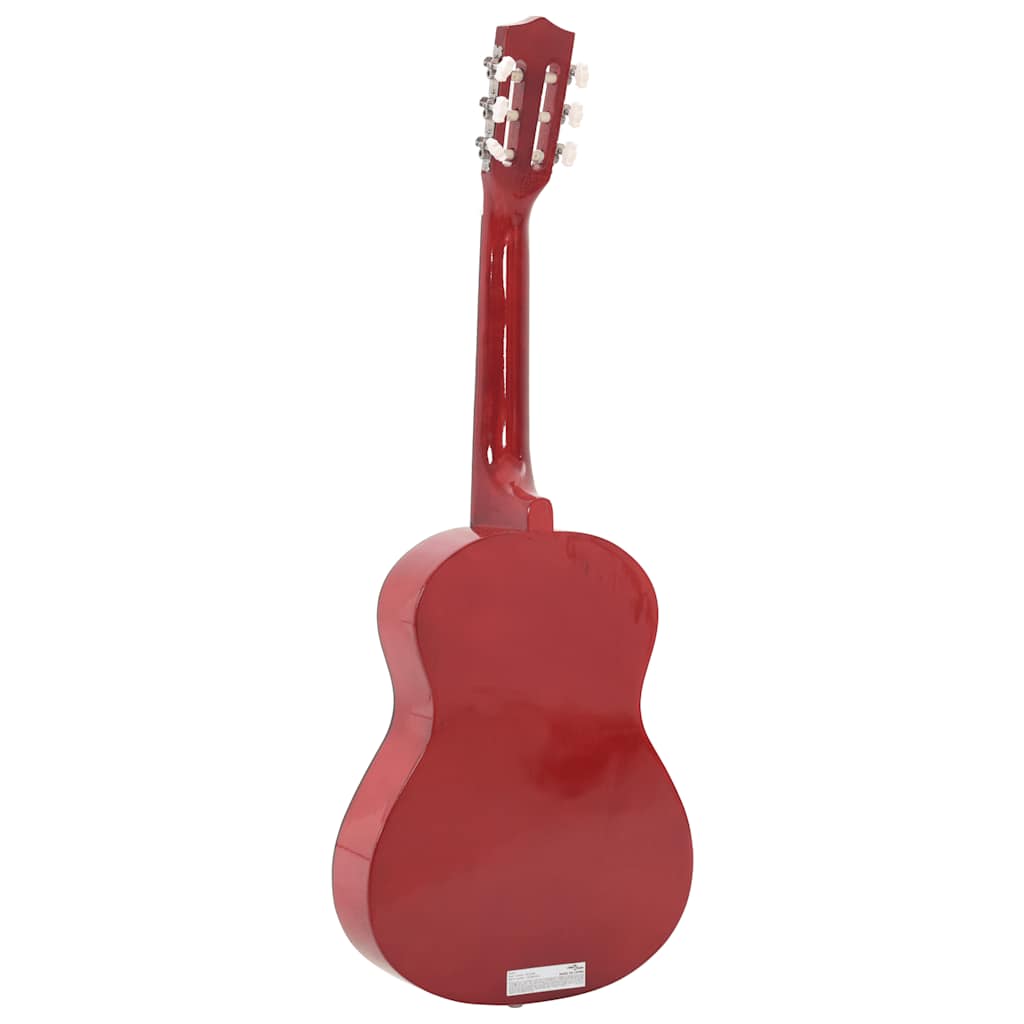 vidaXL Set de guitarra clásica para niños principiantes 8 pzas 1/2 34" - Image 6