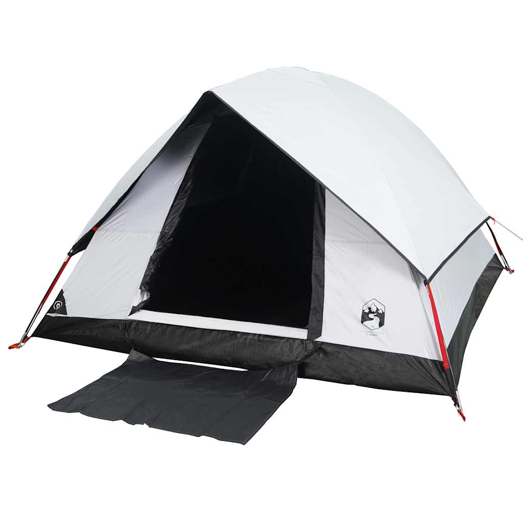 vidaXL Tienda de campaña iglú 2 personas tela opaca impermeable blanco - Image 5