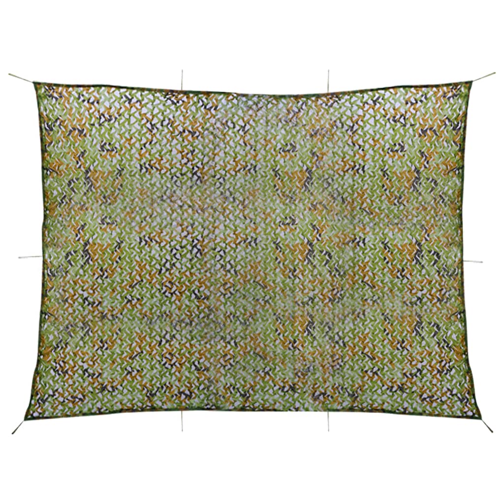 vidaXL Red de camuflaje con bolsa de almacenamiento verde 2x4 m