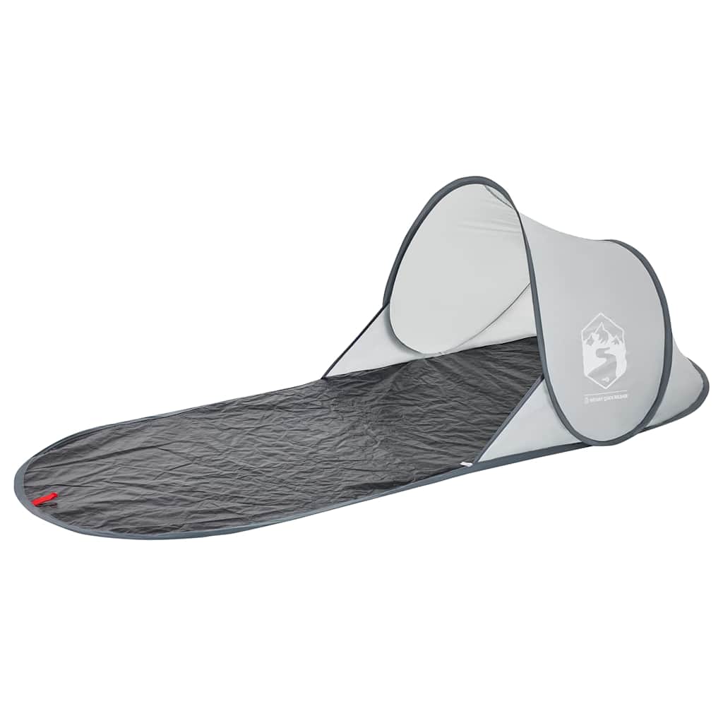 vidaXL Tienda de playa pop-up impermeable gris - Image 4