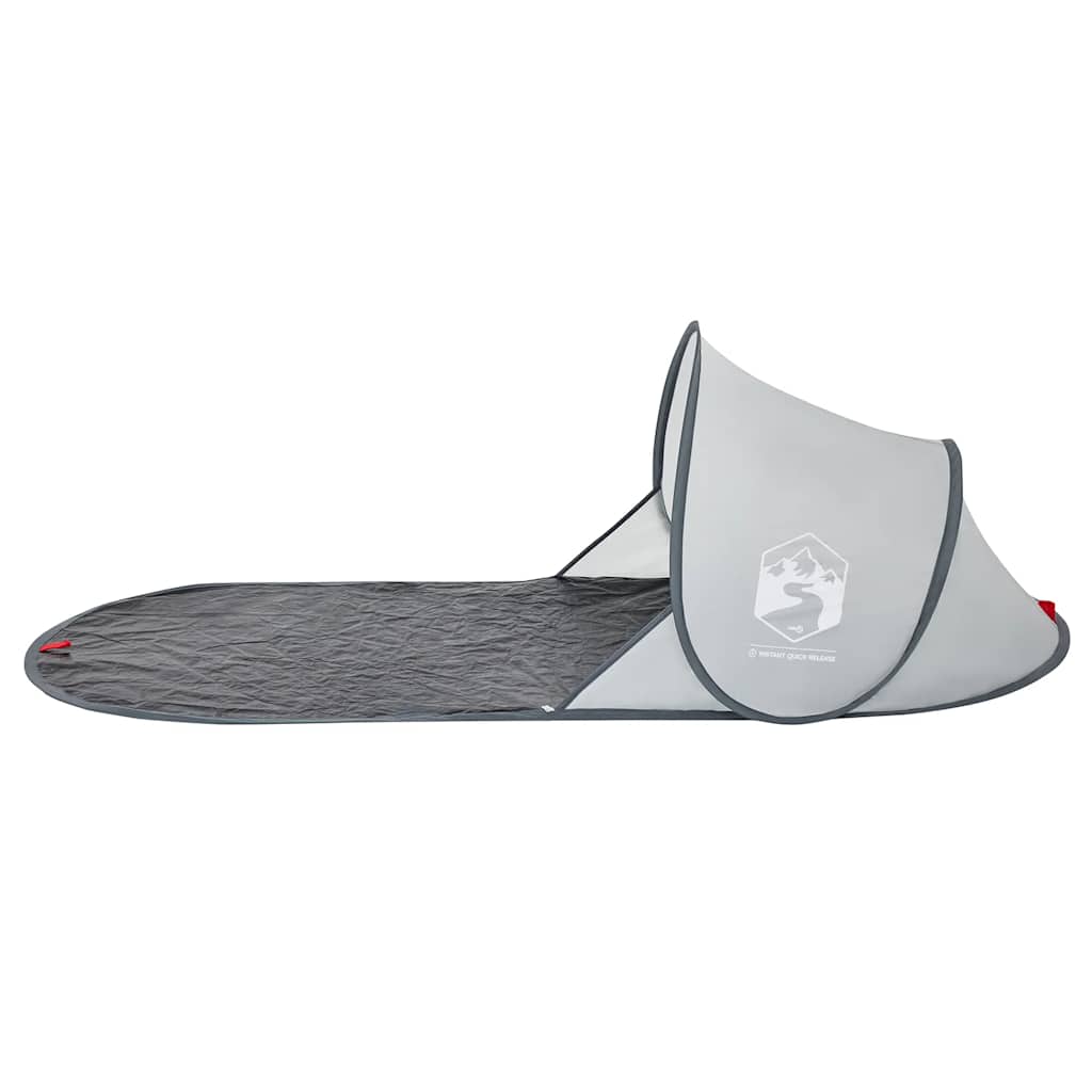 vidaXL Tienda de playa pop-up impermeable gris - Image 6