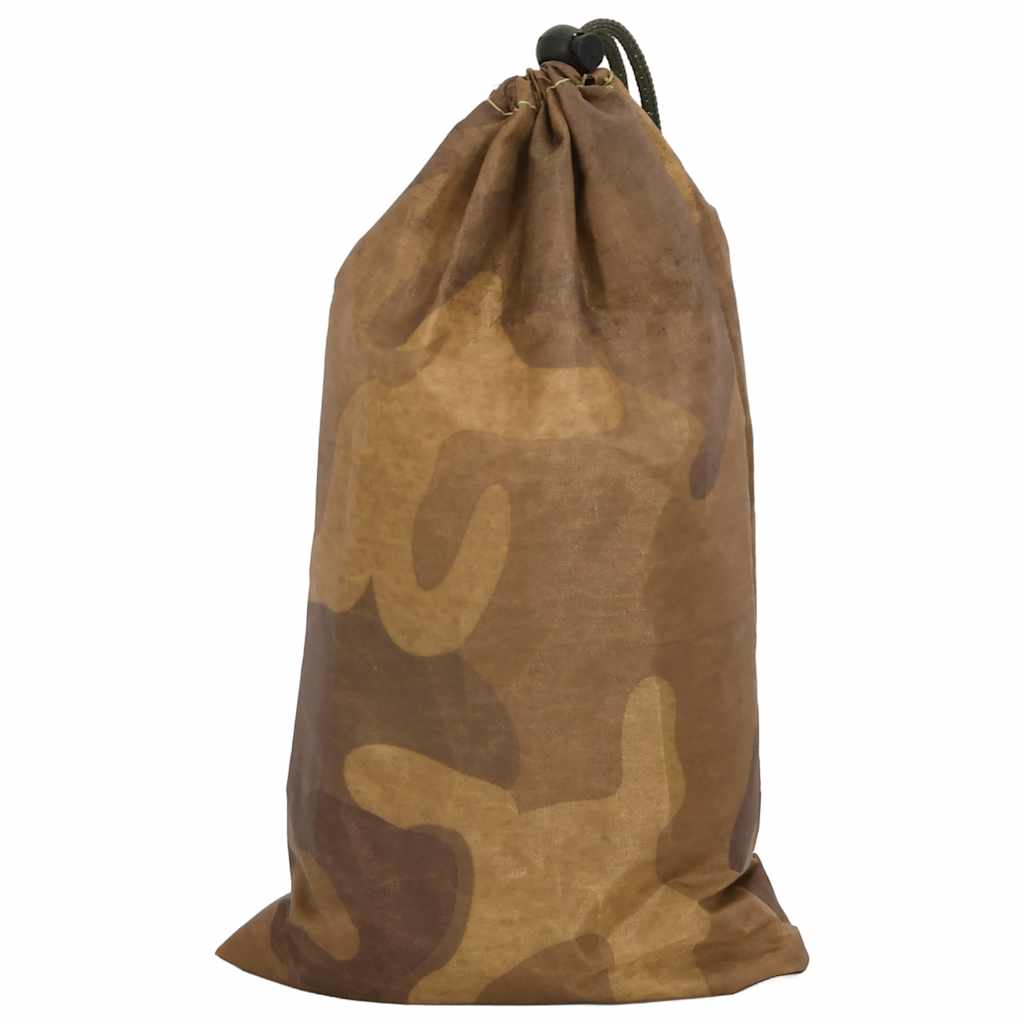 vidaXL Red de camuflaje con bolsa de almacenamiento arena 519x142 cm - Image 4