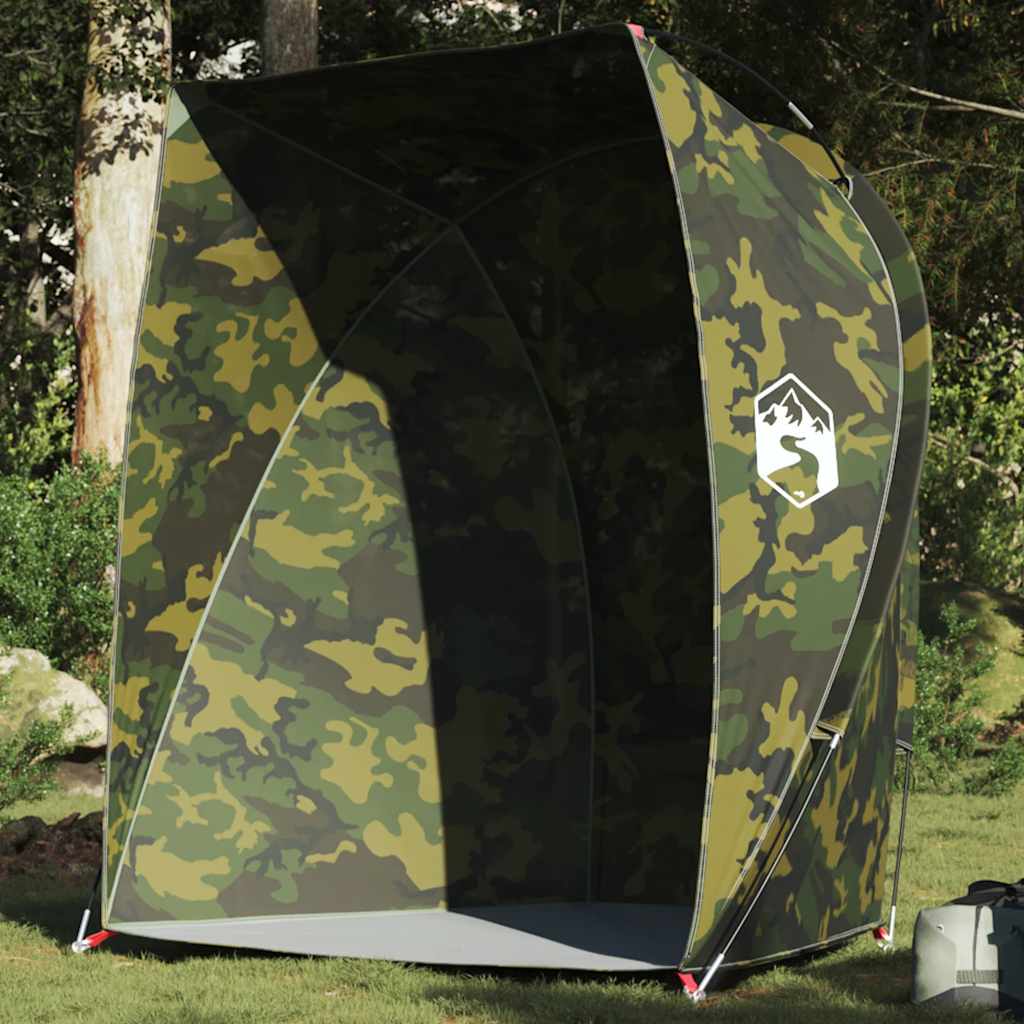 vidaXL Tienda de pesca para impermeable camuflaje