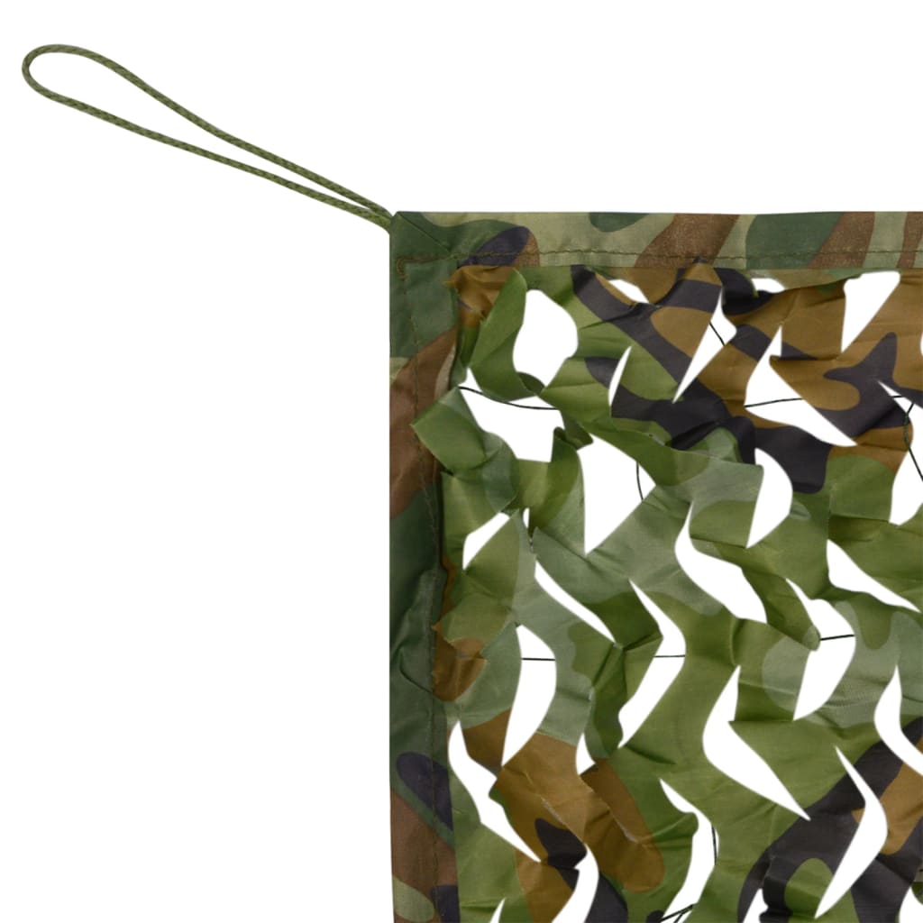 vidaXL Red de camuflaje con bolsa de almacenamiento verde 6x7 m - Image 4