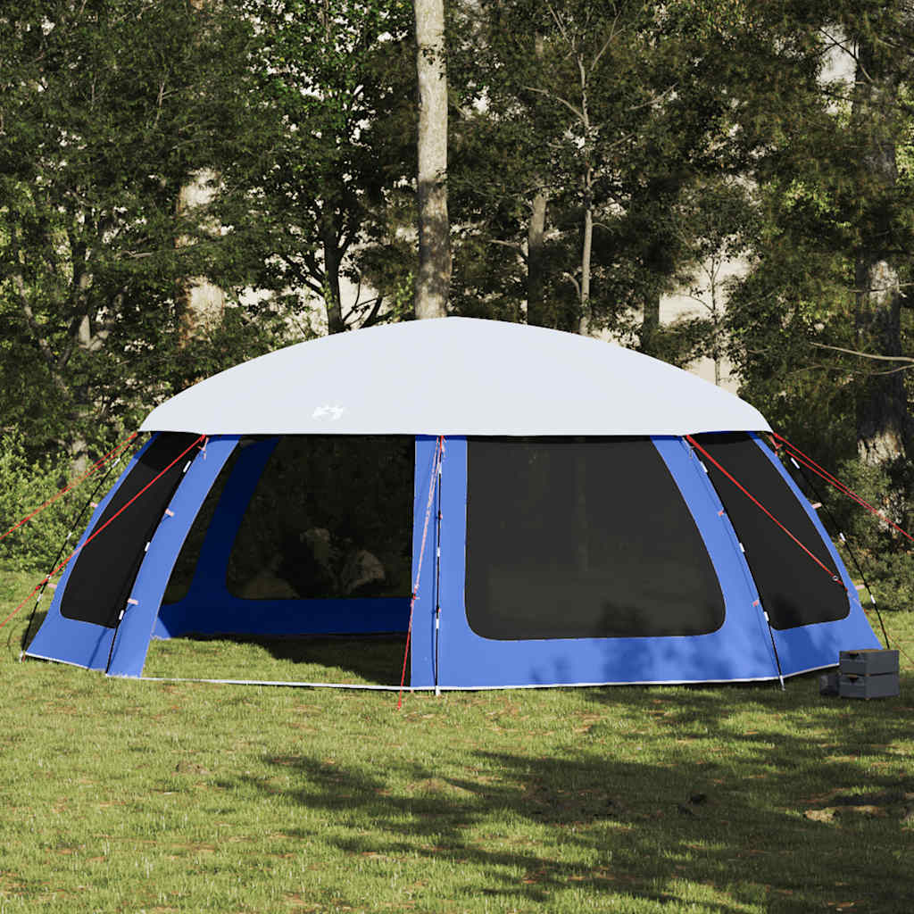 vidaXL Carpa para piscina con desmontables y paredes azul 690x690 cm