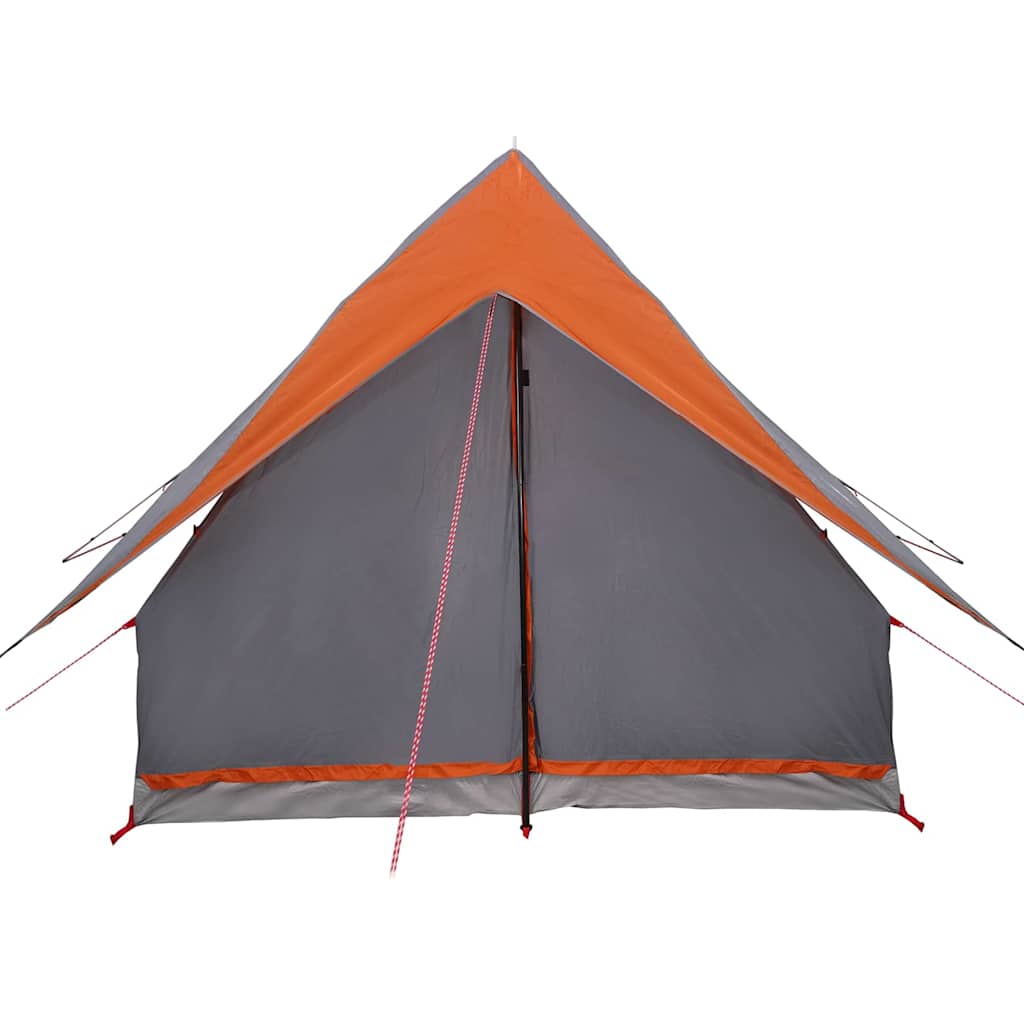 vidaXL Carpas con techo Gris y naranja 220 x 233 x 184 cm Poliéster - Image 5