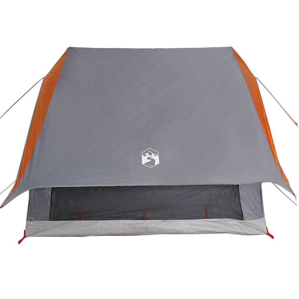 vidaXL Carpas con techo Gris y naranja 220 x 233 x 184 cm Poliéster - Image 6