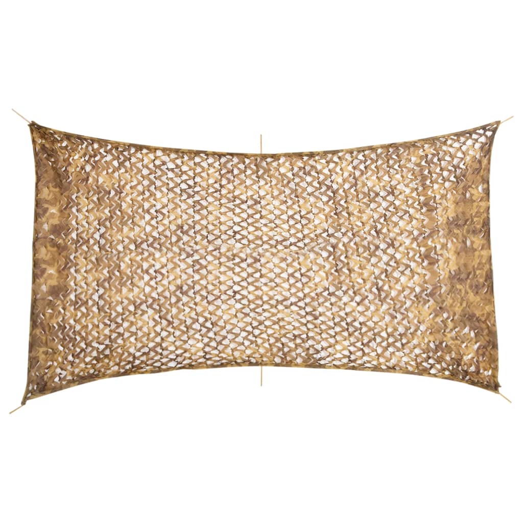 vidaXL Red de camuflaje con bolsa de almacenamiento arena 506x279 cm
