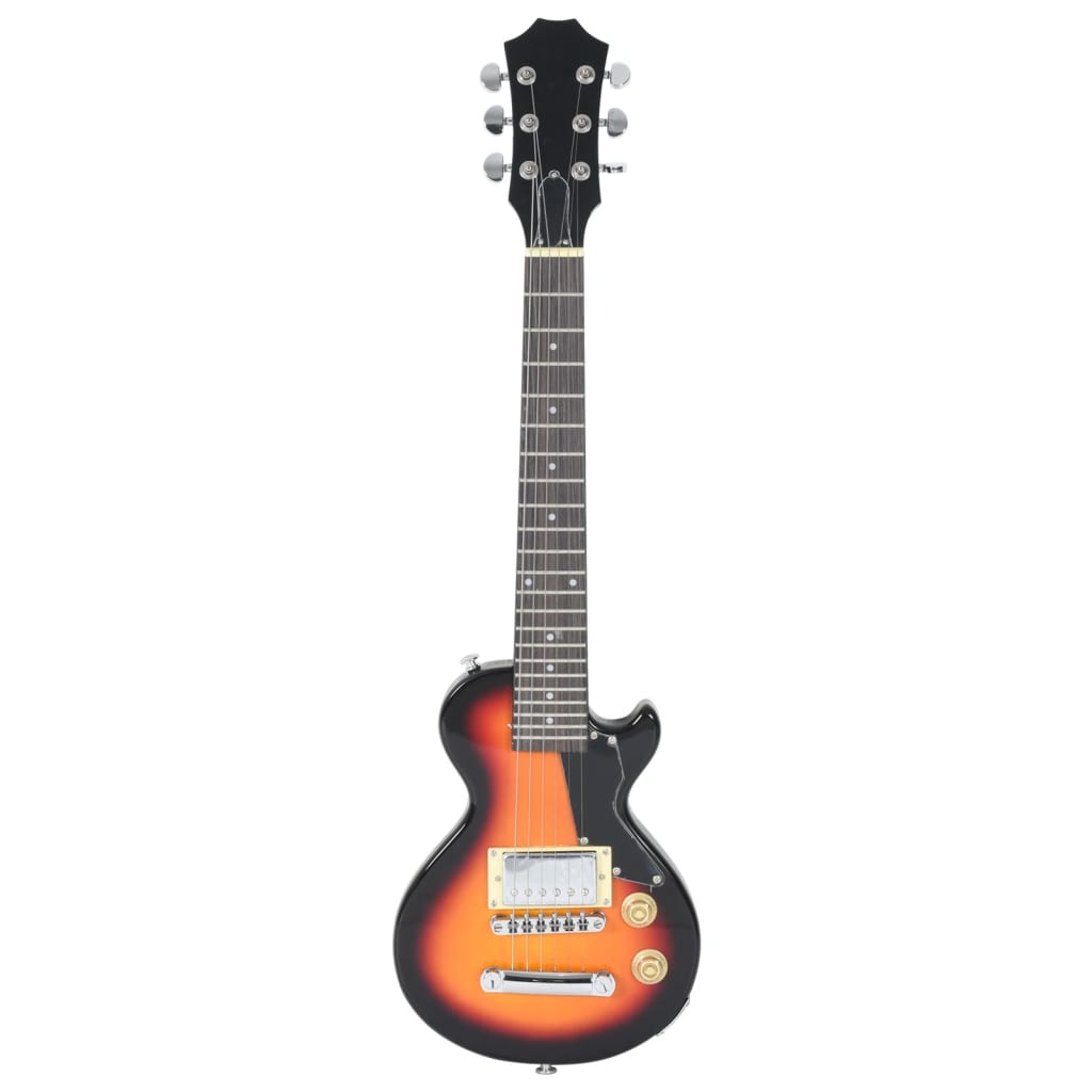 vidaXL Guitarra eléctrica para niños con funda marrón y negro 3/4 30" - Image 3