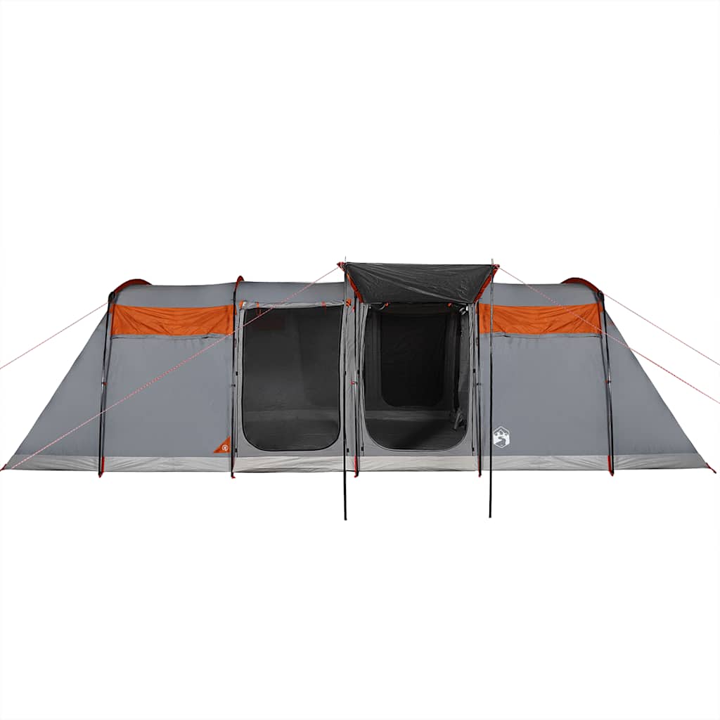 vidaXL Tienda campaña familiar túnel 10 personas impermeable naranja - Image 6