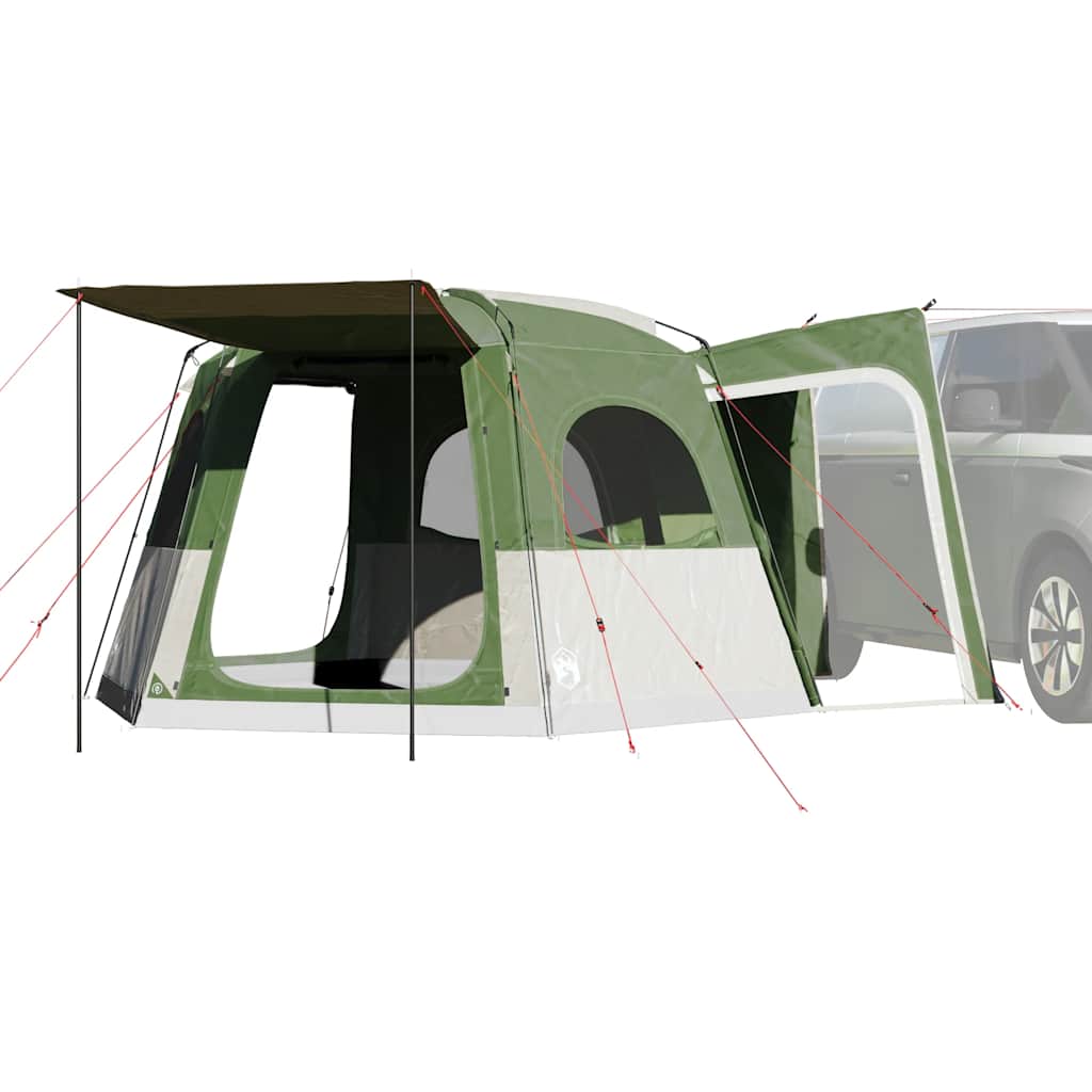 vidaXL Tienda de campaña para coche para 4 personas impermeable verde