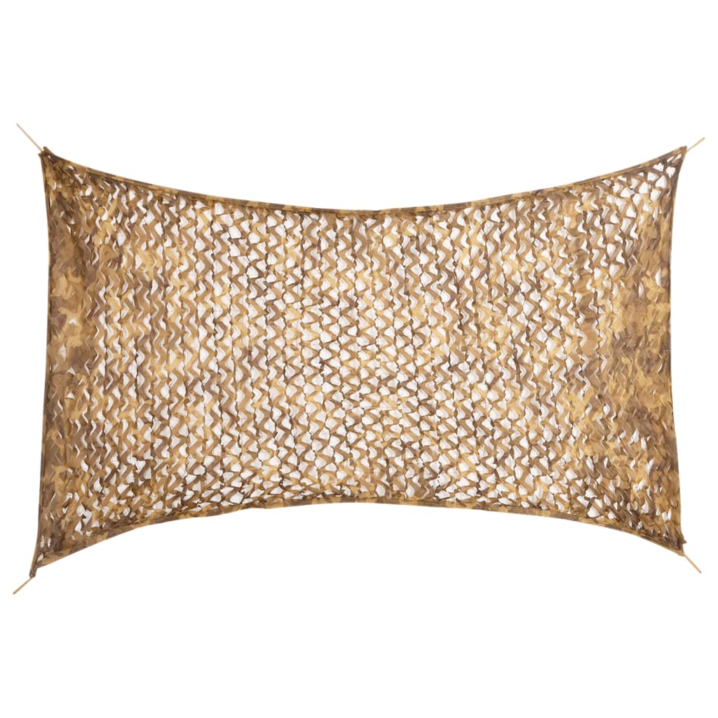 vidaXL Red de camuflaje con bolsa de almacenamiento arena 292x213 cm