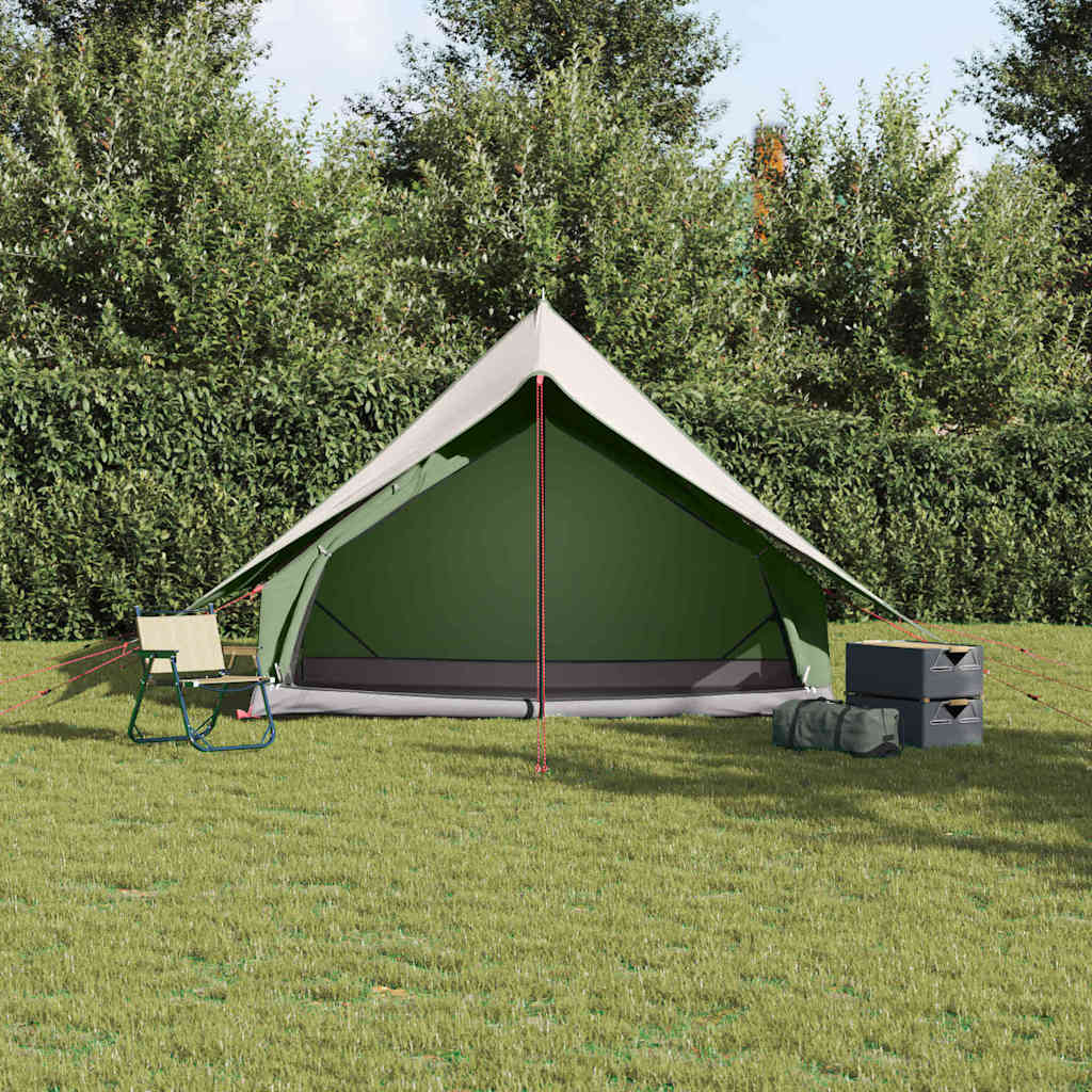 vidaXL Carpas con techo Verde 256 x 266 x 185 cm Poliéster - Image 4