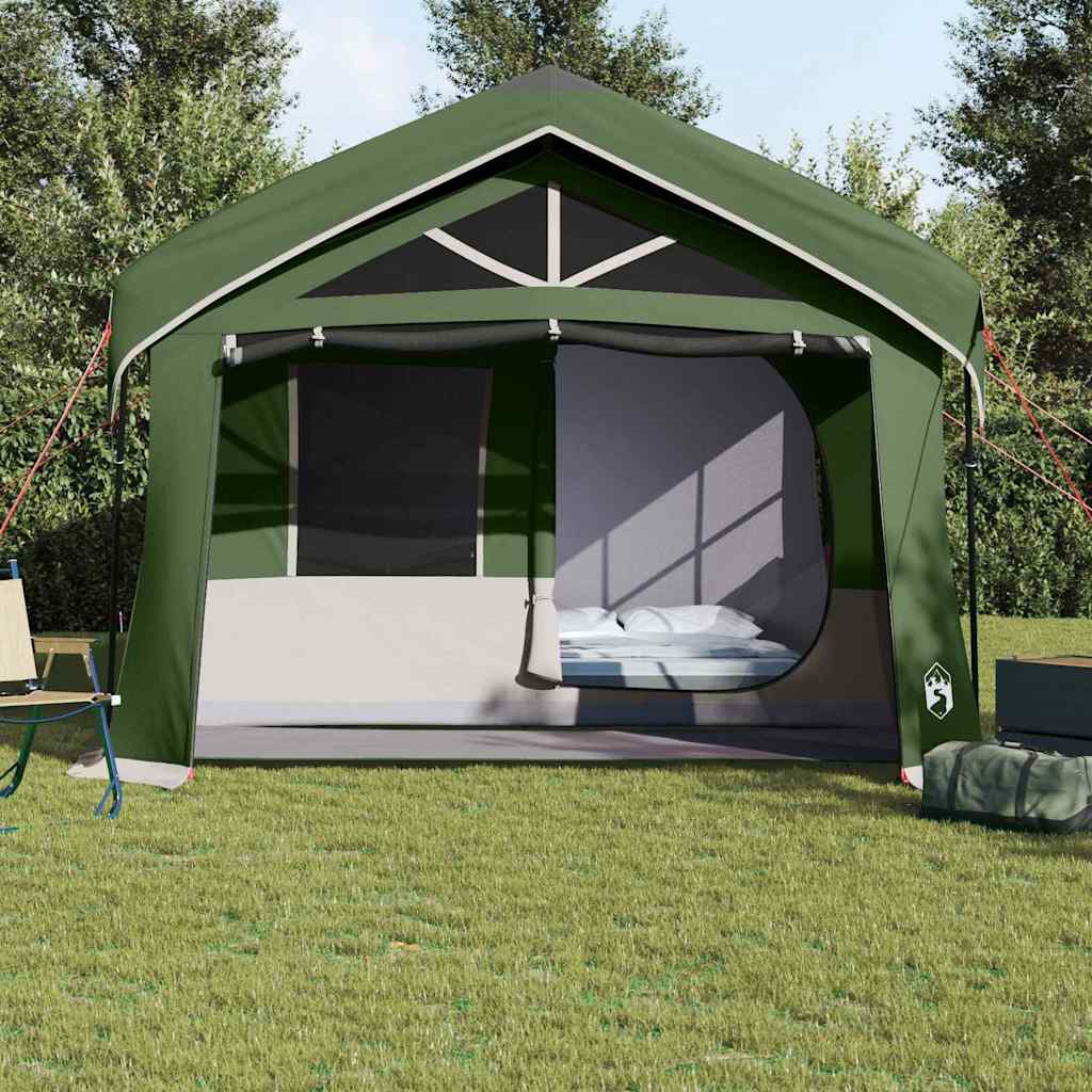 vidaXL Carpas con techo Verde 620 x 322 x 240 cm Poliéster - Image 4