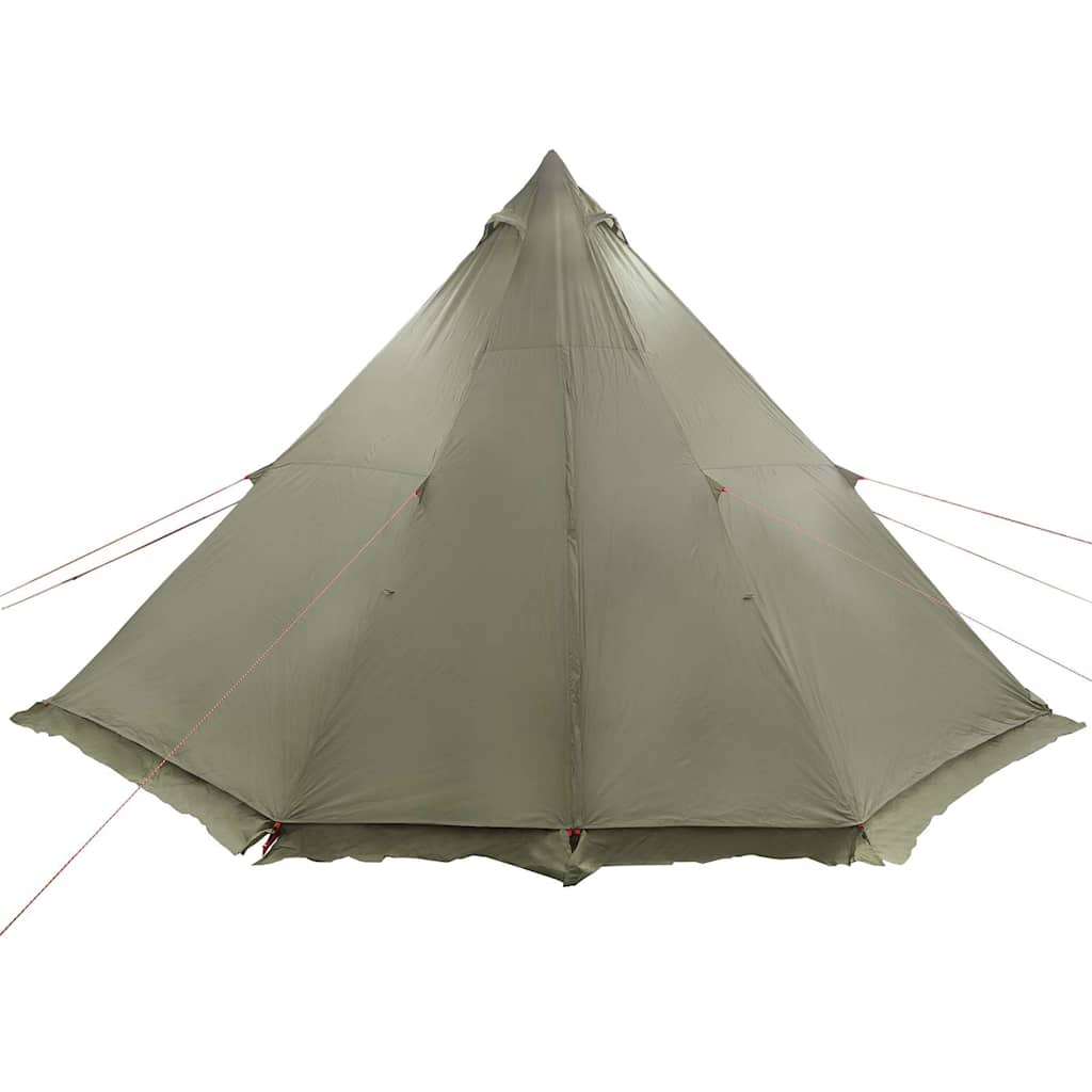 vidaXL Tienda campaña familiar tipi 8 personas impermeable verde oliva - Image 5