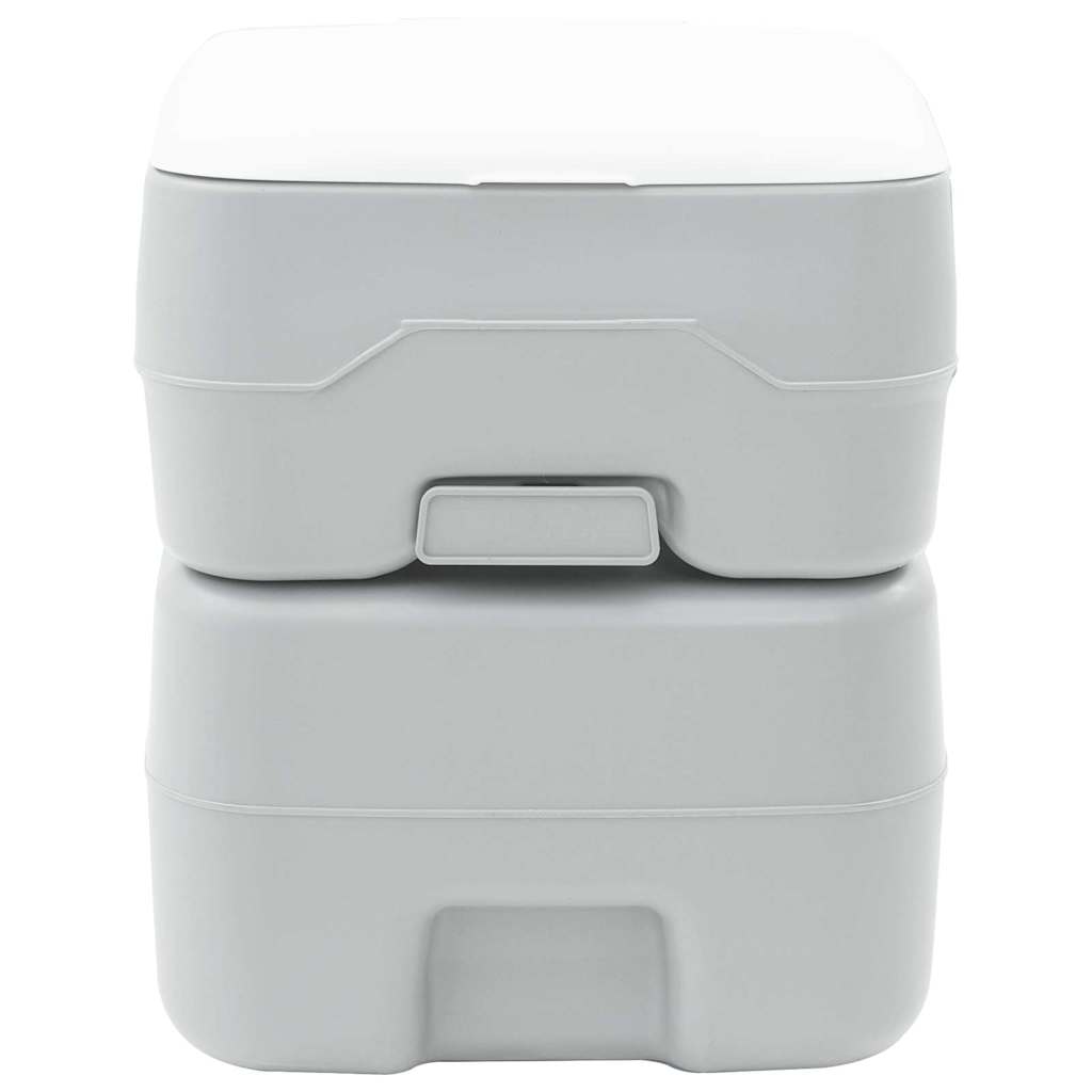 vidaXL Inodoro de Camping Gris 41.5 x 36.5 x 42 cm - Image 4
