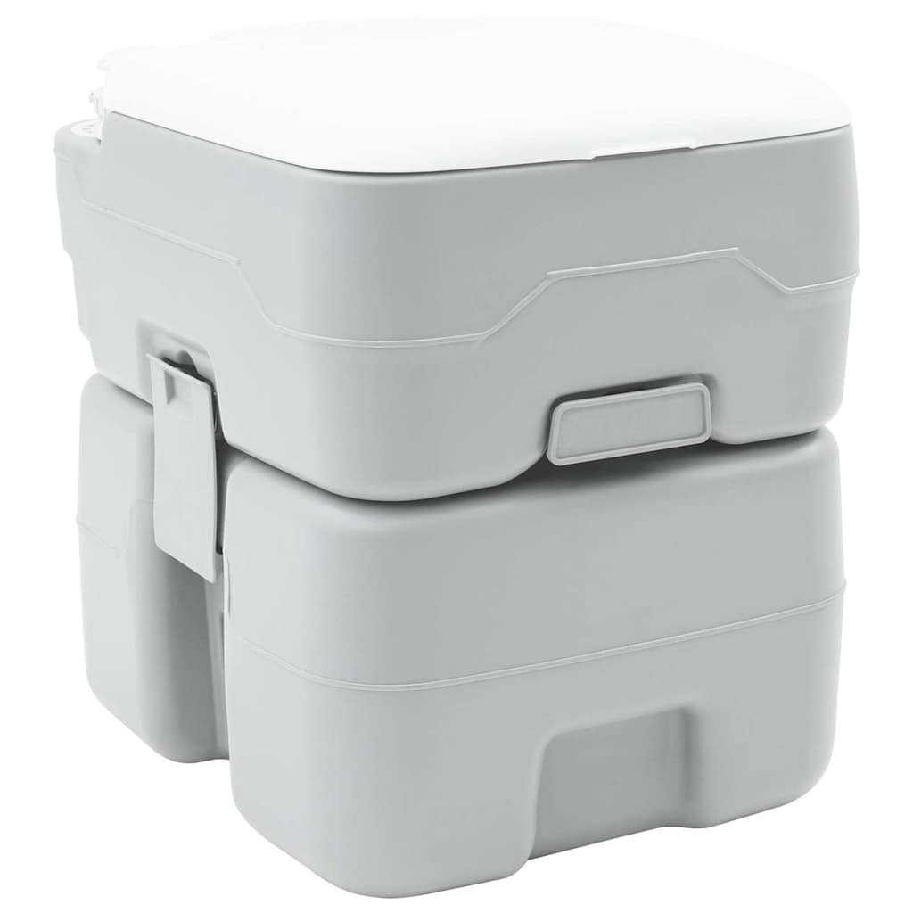 vidaXL Inodoro de Camping Gris 41.5 x 36.5 x 42 cm