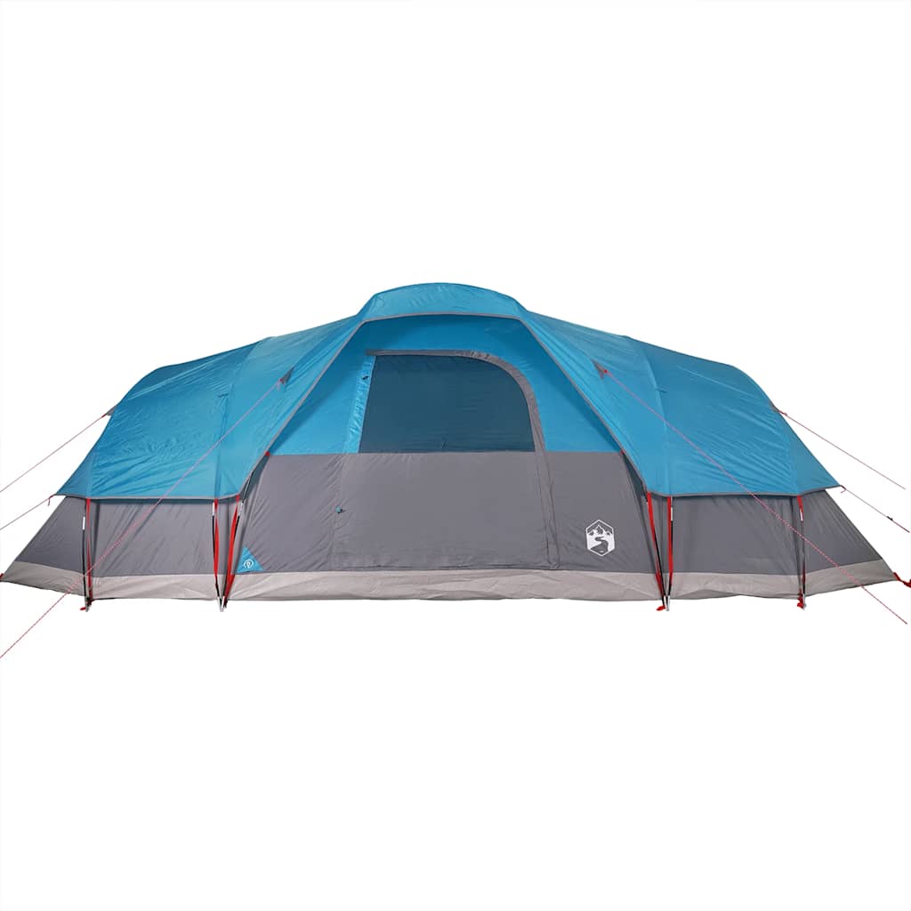 vidaXL Tienda de campaña familiar iglú 11 personas impermeable azul - Image 6