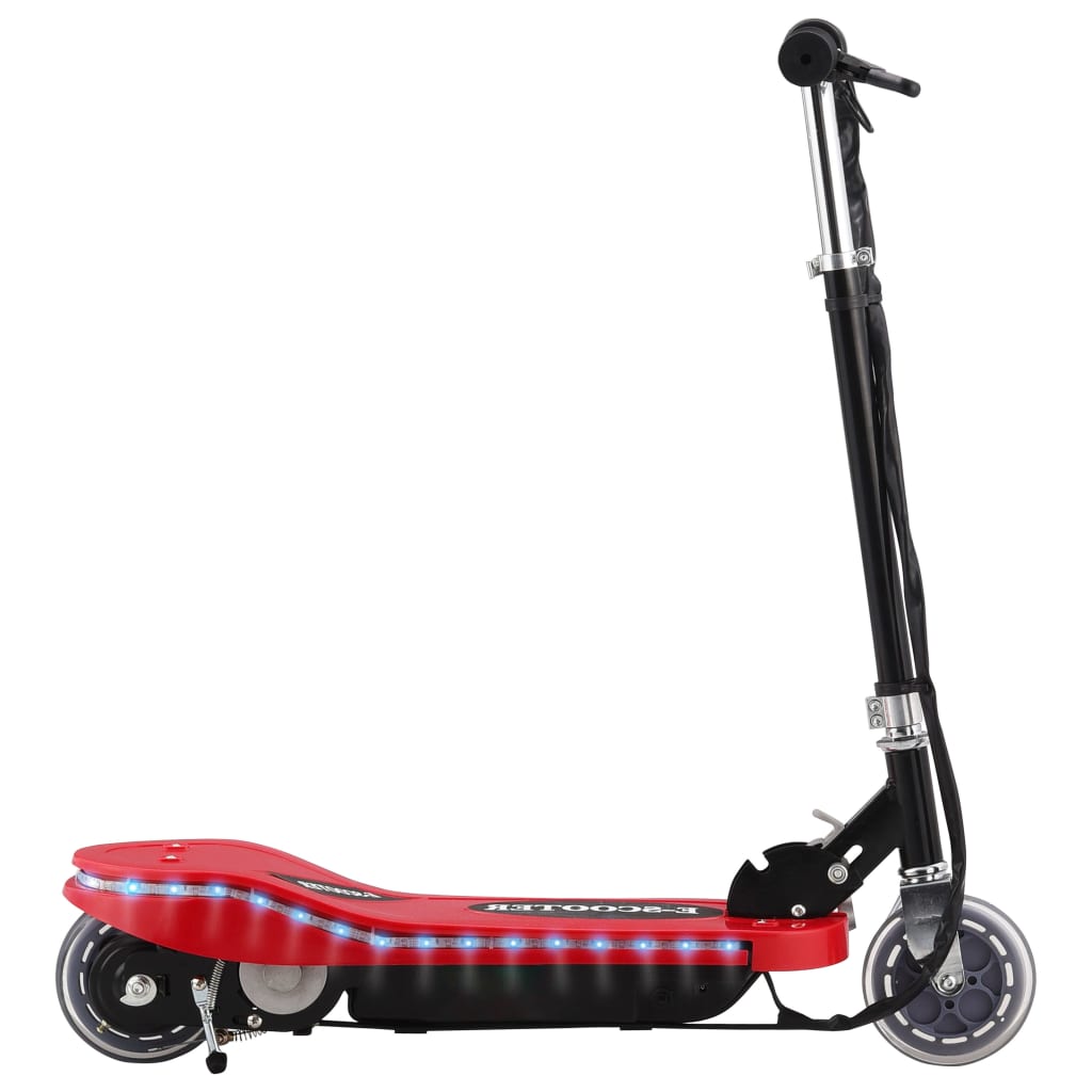 vidaXL Patinete eléctrico con LED rojo 120 W