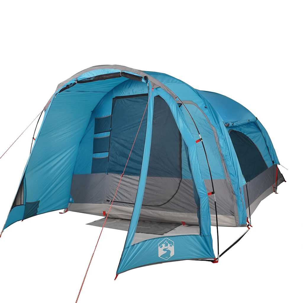 vidaXL Tienda de campaña familiar 6 personas impermeable azul - Image 3
