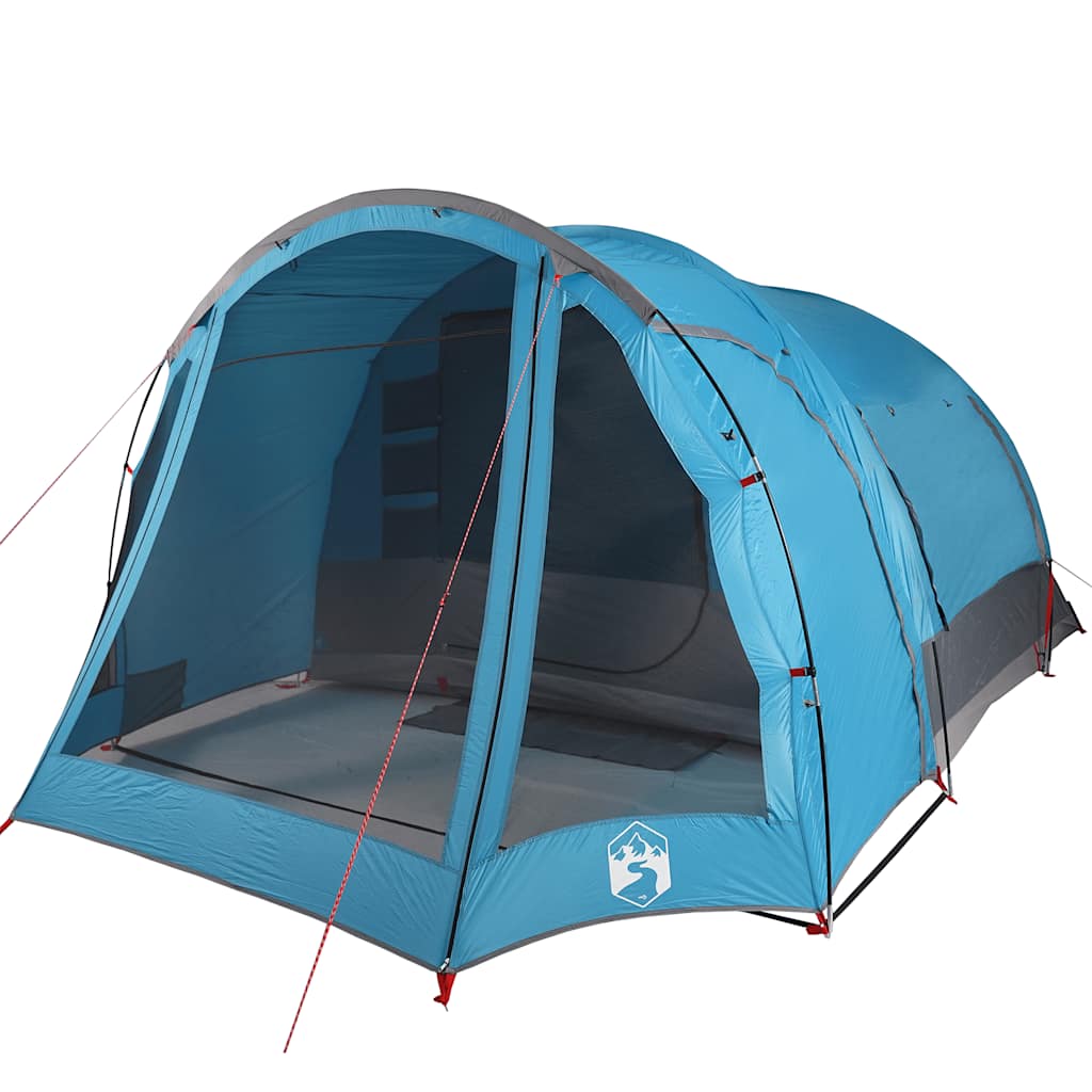 vidaXL Tienda de campaña familiar 6 personas impermeable azul - Image 5