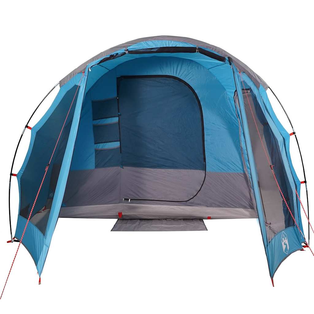 vidaXL Tienda de campaña familiar 6 personas impermeable azul - Image 6