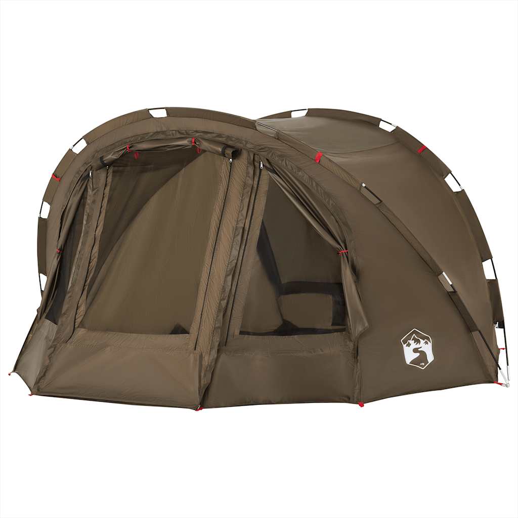 vidaXL Tienda de pesca 4 personas impermeable verde oliva - Image 4