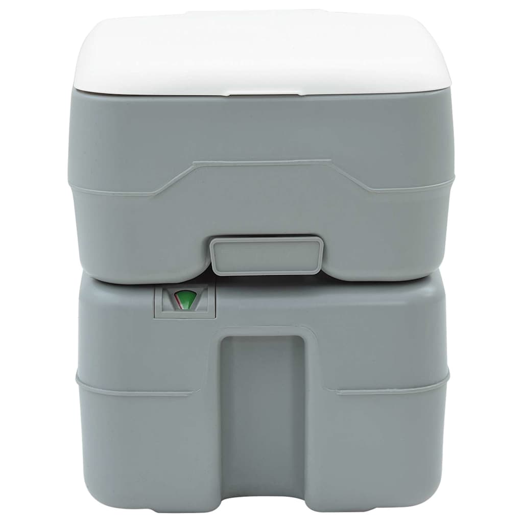 vidaXL Inodoro de Camping Gris 41.5 x 36.5 x 42 cm Plástico - Image 4